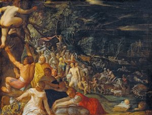 The Deluge by Adam Elsheimer Oil Painting
