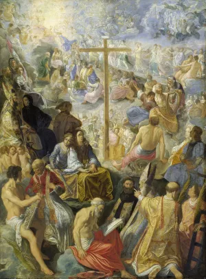 The Frankfurt Altarpiece of the Exaltation of the True Cross by Adam Elsheimer Oil Painting