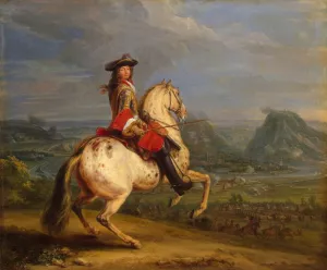 Louis XIV at the Taking of Besancon by Adam Frans Van Der Meulen - Oil Painting Reproduction