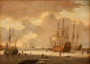 A Dutch Whaler and Other Vessels in the Ice