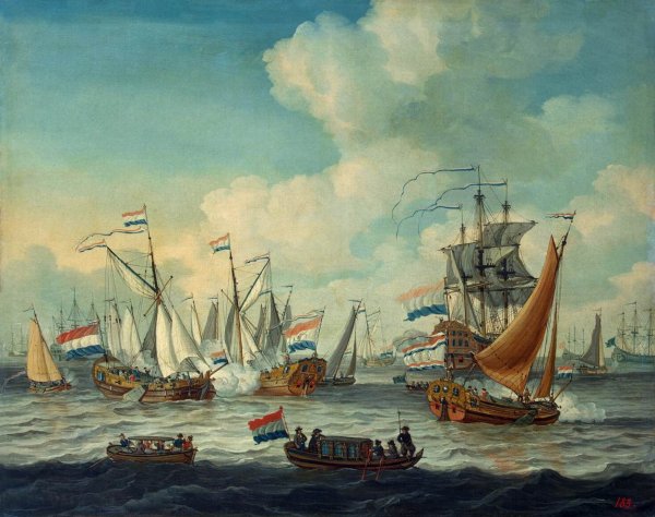 Main Product Photo of Fleet Manoeuvres Painting by Adam Silo