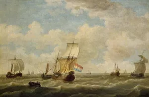 Sailing Vessels by Adam Silo - Oil Painting Reproduction