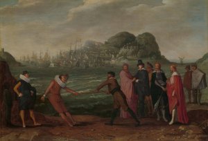 Battle for the Gold Staff by Adam Willaerts Oil Painting