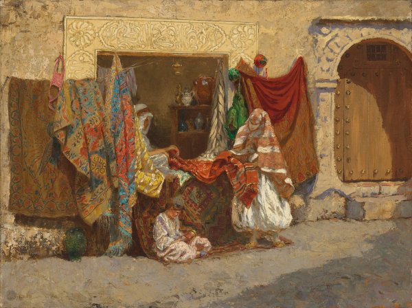 Main Product Photo of Oriental Shop  Painting by Addison Thomas Millar