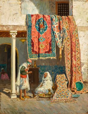 The Carpet Seller by Addison Thomas Millar Oil Painting