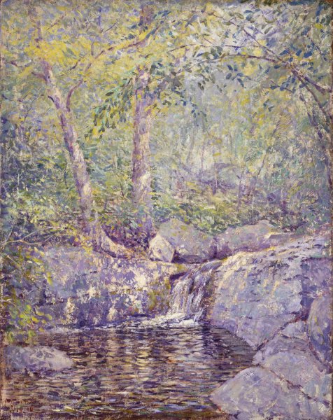 Main Product Photo of The Waterfall  Painting by Addison Thomas Millar