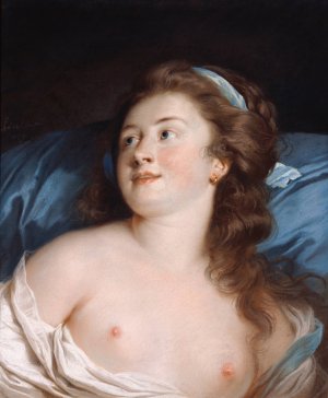Head of a Young Woman by Adelaide Labille-Guiard Oil Painting