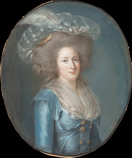 Madame Elisabeth de France by Adelaide Labille-Guiard - Hand-Painted Oil Painting Reproduction