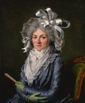 Portrait of Madame de Genlis by Adelaide Labille-Guiard Oil Painting