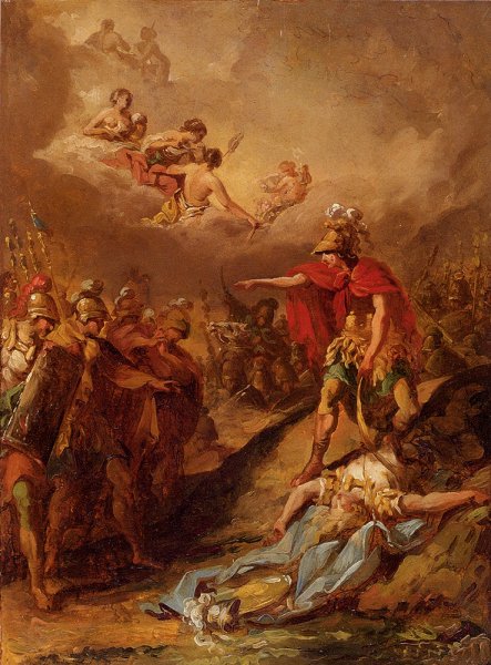 The Death of Pallas by Adelaide Labille-Guiard - Hand-Painted Oil Painting Reproduction