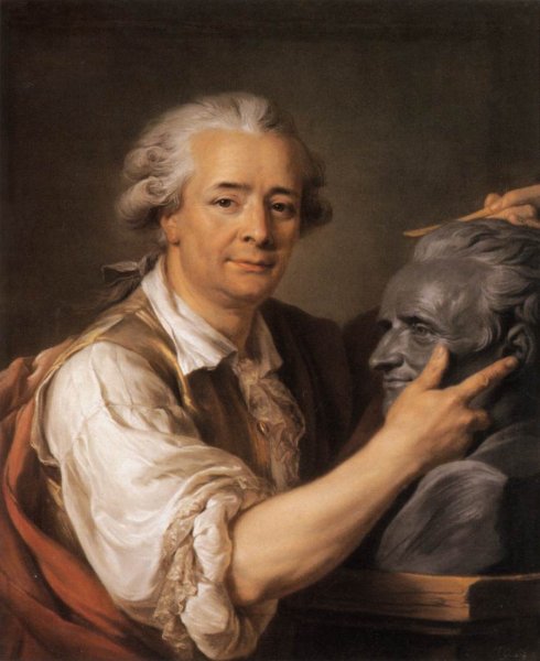 Main Product Photo of The Sculptor Augustin Pajou Painting by Adelaide Labille-Guiard