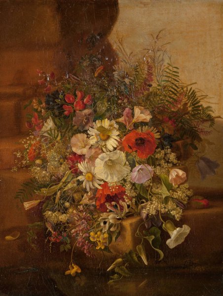 Flora Still Life  by Adelheid Dietrich - Hand-Painted Oil Painting Reproduction