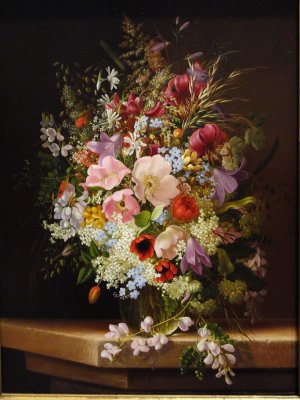 Still Life of Flowers by Adelheid Dietrich Oil Painting