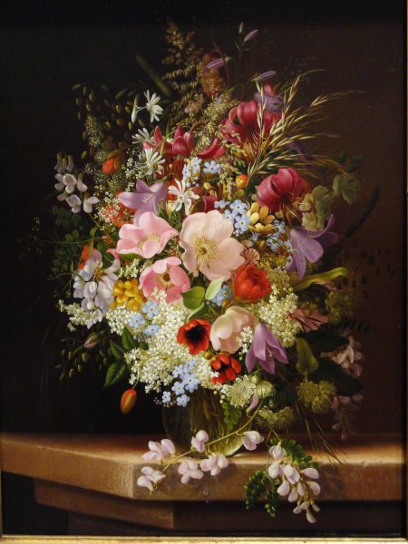 Still Life of Flowers  by Adelheid Dietrich - Hand-Painted Oil Painting Reproduction