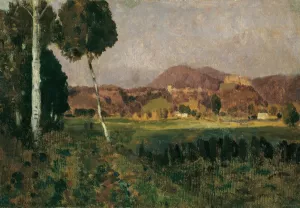 Burg Hohensalzburg mit Gaisberg by Adolf Ditscheiner Oil Painting