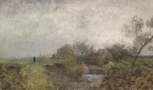 Moorlandschaft by Adolf Ditscheiner Oil Painting