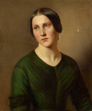 Portrait of a Woman by Adolf Follenweider Oil Painting