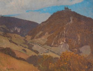Leopoldsberg und Kahlenberg by Adolf Gross Oil Painting