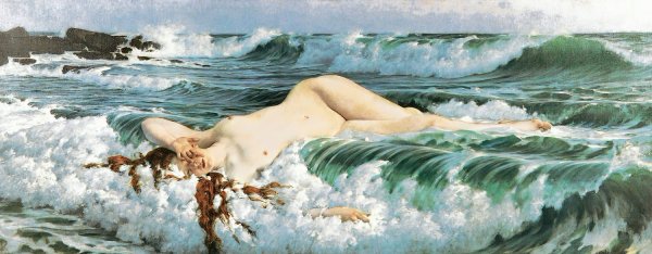Main Product Photo of The birth of Venus Painting by Adolf Hiremy-Hirschl