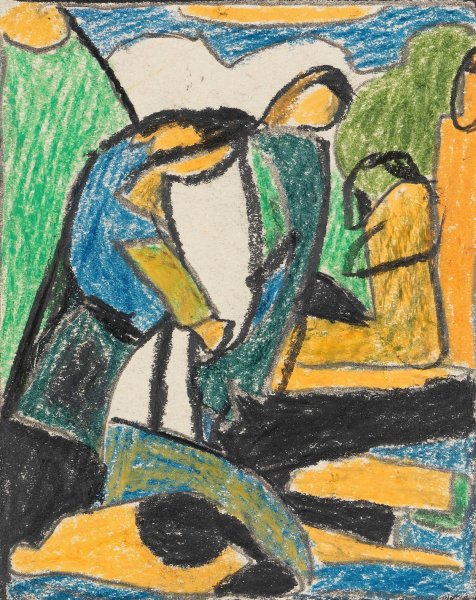 Main Product Photo of Figurale Komposition  Painting by Adolf Holzel