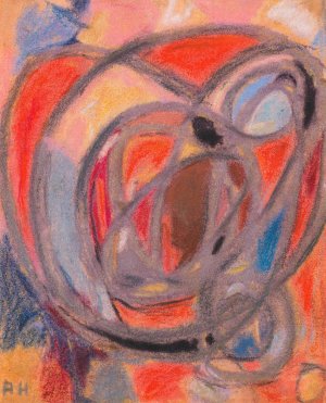 Komposition by Adolf Holzel Oil Painting