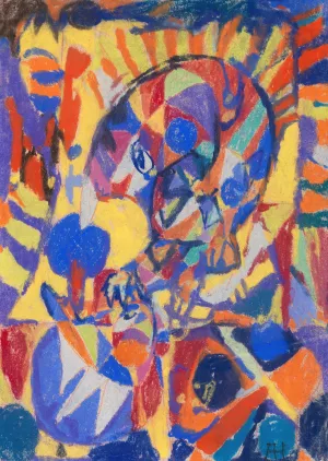 Komposition by Adolf Holzel Oil Painting