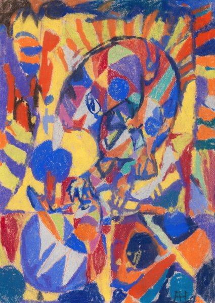 Main Product Photo of Komposition  Painting by Adolf Holzel