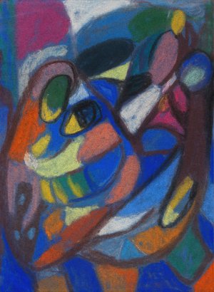 Komposition by Adolf Holzel Oil Painting