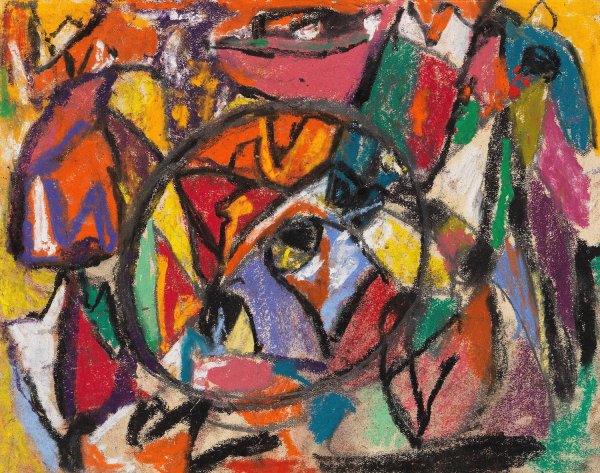 Ohne Titel  by Adolf Holzel - Hand-Painted Oil Painting Reproduction