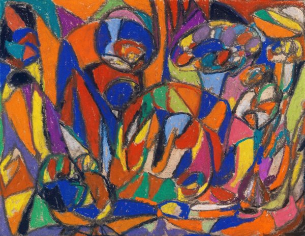 Ohne Titel  by Adolf Holzel - Hand-Painted Oil Painting Reproduction