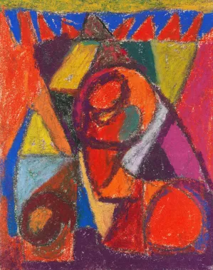 Ohne Titel by Adolf Holzel Oil Painting