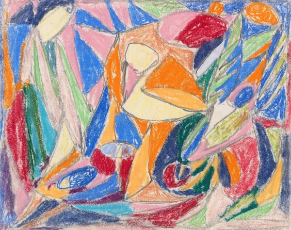 Ohne Titel  by Adolf Holzel - Hand-Painted Oil Painting Reproduction