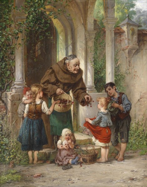 Main Product Photo of Kirschen fur die Kinder Painting by Adolf Humborg