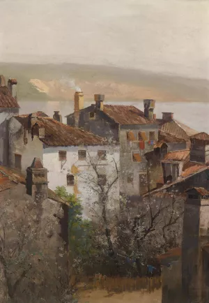 Fruhling in Istrien by Adolf Kaufmann Oil Painting
