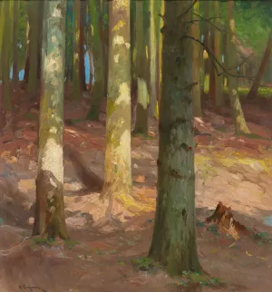 Wald by Adolf Kaufmann Oil Painting