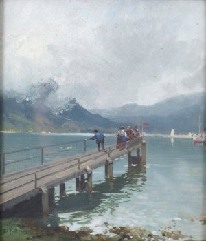 Zur Erinnerung an den Sommer by Adolf Kaufmann Oil Painting
