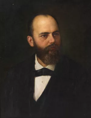 Dr. Johann Ferdinand Edler von Schranck by Adolf Mayerhofer Oil Painting