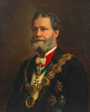 Dr. Karl Lueger by Adolf Mayerhofer Oil Painting