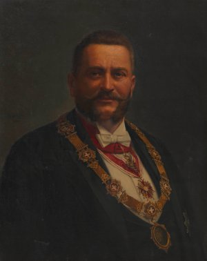 Josef Strobach by Adolf Mayerhofer Oil Painting