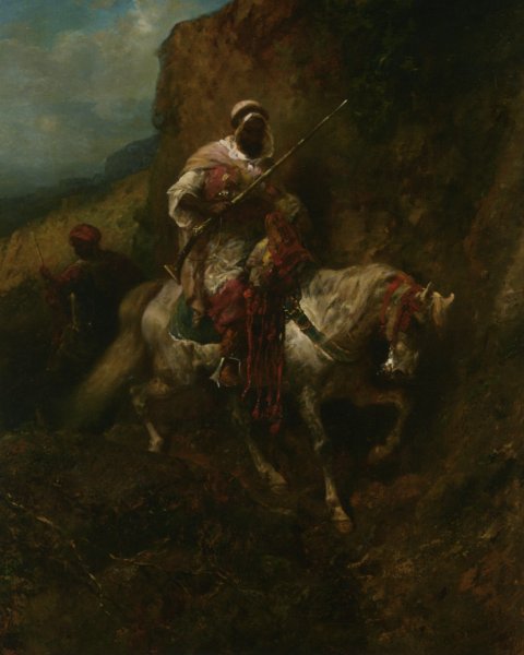 Main Product Photo of The Warrior Painting by Adolf Schreyer