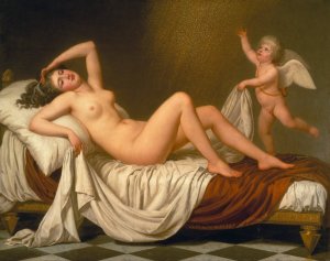 Danae And The Shower Of Gold by Adolf Ulrik Wertmuller Oil Painting