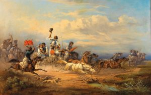Wilde Fahrt by Adolf Van Der Venne Oil Painting