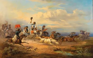 Wilde Fahrt by Adolf Van Der Venne Oil Painting