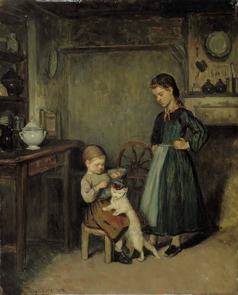 A French Interior  by Adolf Von Becker - Hand-Painted Oil Painting Reproduction