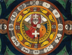 China by Adolf Wolfli Oil Painting
