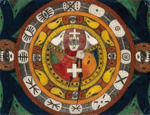 China by Adolf Wolfli Oil Painting