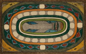Denkmal und Waappen des Riesen Stadt Theils, Taller Ring, in der Riesen Stadt, Granada by Adolf Wolfli Oil Painting