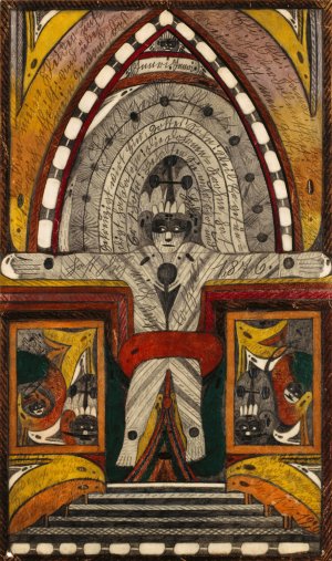 Die Kreuzigung meiner Wenigkeit, auf der Biskaya, Haven Insel, im stillen Ozean, im Spaht Sommer, 1876 by Adolf Wolfli Oil Painting