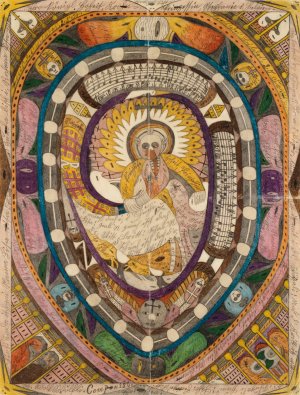Ihro konigliche Hoheit, Prinzessin Stephanie von Belgien, Europa und Ramonion Schlange by Adolf Wolfli Oil Painting