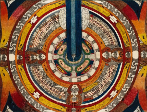 Main Product Photo of Keiserlich Konigliches Schutzen Fest in Ada Kalch, Skt. Adolf Ring Nord  Painting by Adolf Wolfli